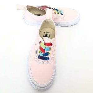 Vans Authentic rainbow shine girls size 13
